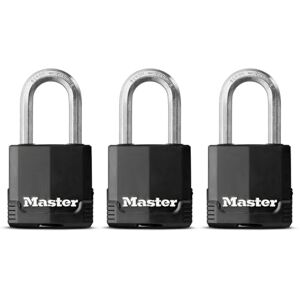 Master Lock Set mit 3 Hochsicherheitsschlössern für den Außenbereich mit langem Bügel und Schlüsselschloss 47 mm+ 45 mm Master Lock Set mit 3 Hochsicherheitsschlössern für den Außenbereich mit langem Bügel und Schlüsselschloss 47 mm+ 45 mm