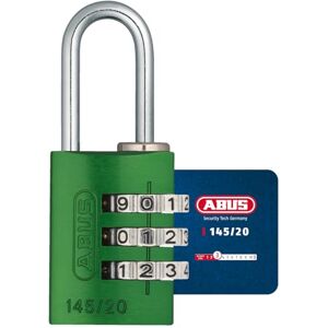 Abus Zahlenschloss 145/20 Grün Kofferschloss, Spindschloss u. v. m. Aluminium-Vorhängeschloss individuell einstellbarer Zahlencode -Sicherheitslevel 3 Abus Zahlenschloss 145/20 Grün Kofferschloss, Spindschloss u. v. m. Aluminium-Vorhängeschloss individuell einstellbarer Zahlencode -Sicherheitslevel 3