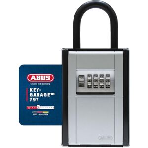 Abus KeyGarage 797 Schlüsselbox mit Bügel zur Befestigung für Schlüssel oder kleine Wertgegenstände Schwarz-Silber Abus KeyGarage 797 Schlüsselbox mit Bügel zur Befestigung für Schlüssel oder kleine Wertgegenstände Schwarz-Silber