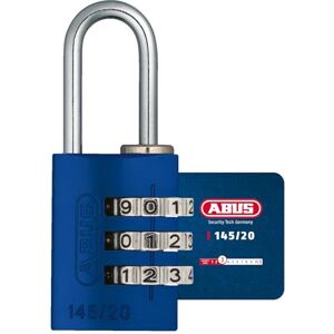 Abus Zahlenschloss 145/20 Blau Kofferschloss, Spindschloss u. v. m. Aluminium-Vorhängeschloss individuell einstellbarer Zahlencode -Sicherheitslevel 3 Abus Zahlenschloss 145/20 Blau Kofferschloss, Spindschloss u. v. m. Aluminium-Vorhängeschloss individuell einstellbarer Zahlencode -Sicherheitslevel 3