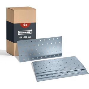 Helpmate Stahlverbinder - 6 Stück - 100x200mm - Holzverbinder Helpmate Stahlverbinder - 6 Stück - 100x200mm - Holzverbinder