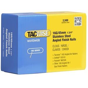DeWalt Paslode Edelstahl 16G Winkel-Finish-Nägel - 2500 Stück DeWalt Paslode Edelstahl 16G Winkel-Finish-Nägel - 2500 Stück