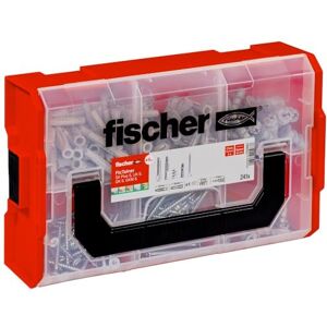 fischer FixTainer Hält-Alles-Box, Dübelset mit 240 Teilen, Spreiz-, Metall-, Universal- & Gipskartondübel, inkl. Setzwerkzeug & Schrauben, praktische Werkzeugkiste fischer FixTainer Hält-Alles-Box, Dübelset mit 240 Teilen, Spreiz-, Metall-, Universal- & Gipskartondübel, inkl. Setzwerkzeug & Schrauben, praktische Werkzeugkiste