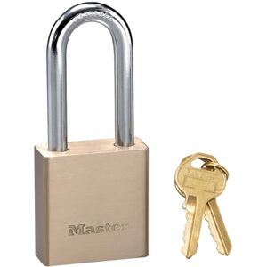 Master Lock 576EURDLH Vorhängeschloss aus massivem Messing mit Schlüssel Ideal für die Sicherun von Portalen, Gartenhäusern, 98 x 44 x 20 mm Master Lock 576EURDLH Vorhängeschloss aus massivem Messing mit Schlüssel Ideal für die Sicherun von Portalen, Gartenhäusern, 98 x 44 x 20 mm