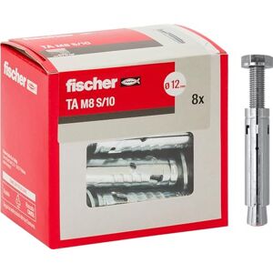 fischer 8 Stück Stahldübel TA M8 mit Sechskantschraube, Dübeldurchmesser 12 mm, Expansionsschrauben, 71253 fischer 8 Stück Stahldübel TA M8 mit Sechskantschraube, Dübeldurchmesser 12 mm, Expansionsschrauben, 71253