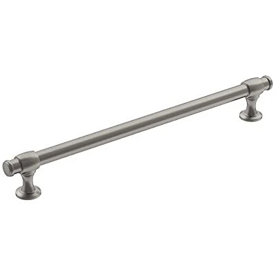 Amerock Schrankgriff, satiniertes Nickel, 224 mm, Mitte zu Mitte, Winsome, 1 Stück, Schubladengriff, Schrankgriff, Schrankbeschläge Amerock Schrankgriff, satiniertes Nickel, 224 mm, Mitte zu Mitte, Winsome, 1 Stück, Schubladengriff, Schrankgriff, Schrankbeschläge