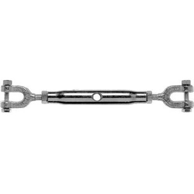 Riggatec Spannschloss DIN 1478 M16 Gabel/Gabel galvanisch verzinkt mit Kontermuttern – M16 Gewinde – 1,5 t Tragfähigkeit – 125 mm Nachstellbereich – Spannschloss für Seile, Ketten & Rigging Riggatec Spannschloss DIN 1478 M16 Gabel/Gabel galvanisch verzinkt mit Kontermuttern – M16 Gewinde – 1,5 t Tragfähigkeit – 125 mm Nachstellbereich – Spannschloss für Seile, Ketten & Rigging