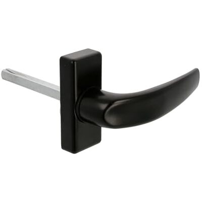 Amig Rosettengriff für Türen Modell DELTA 121 x 72 mm 8 mm Vierkant elegantes und schlichtes Design ergonomischer Griff Aluminium schwarz Amig Rosettengriff für Türen Modell DELTA 121 x 72 mm 8 mm Vierkant elegantes und schlichtes Design ergonomischer Griff Aluminium schwarz