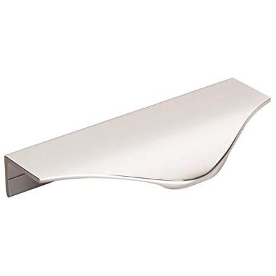 Amerock Schrankkantengriff, poliertes Chrom, 106 mm, Mitte zu Mitte, Ausladen, Schubladengriff, Schrankbeschläge, 1 Stück Amerock Schrankkantengriff, poliertes Chrom, 106 mm, Mitte zu Mitte, Ausladen, Schubladengriff, Schrankbeschläge, 1 Stück