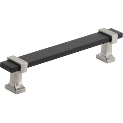 Amerock Schrankzug gebürstetes mattschwarz/satiniertes Nickel 128 mm von Mitte zu Mitte Overton 1 Packung Schubladengriff Schubladengriff Schrankbeschläge Amerock Schrankzug gebürstetes mattschwarz/satiniertes Nickel 128 mm von Mitte zu Mitte Overton 1 Packung Schubladengriff Schubladengriff Schrankbeschläge