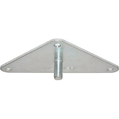 WAGNER Anschraubplatte DREIECK für TENO Möbelbein/Tischbein/Möbelfuß/Systemrohr 110 x 140 x 25 mm, Gewinde M10 x 21 mm, mit TENO kombinierbar, Stahl verzinkt 3 mm 12398401 WAGNER Anschraubplatte DREIECK für TENO Möbelbein/Tischbein/Möbelfuß/Systemrohr 110 x 140 x 25 mm, Gewinde M10 x 21 mm, mit TENO kombinierbar, Stahl verzinkt 3 mm 12398401