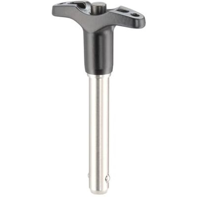 HALDER Kugelsperrbolzen, selbstsichernd, mit T-Griff d1=16 mm / l1=140 mm/Rostfreier Stahl 1.4305 22340.0087 HALDER Kugelsperrbolzen, selbstsichernd, mit T-Griff d1=16 mm / l1=140 mm/Rostfreier Stahl 1.4305 22340.0087