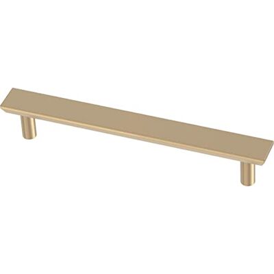 Franklin Brass P40846K-CZ-B1 Einfacher abgeschrägter Schubladengriff, 128 mm, Gold, 10 Stück Franklin Brass P40846K-CZ-B1 Einfacher abgeschrägter Schubladengriff, 128 mm, Gold, 10 Stück