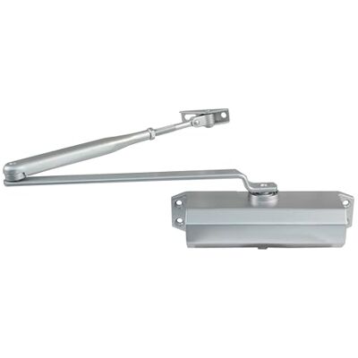 Amig Türschließer für automatisches Türschließen Aus Aluminium mit silberner Oberfläche Verhindert Unfälle durch zuschlagende Türen oder Zugluft Inklusive Schrauben Amig Türschließer für automatisches Türschließen Aus Aluminium mit silberner Oberfläche Verhindert Unfälle durch zuschlagende Türen oder Zugluft Inklusive Schrauben