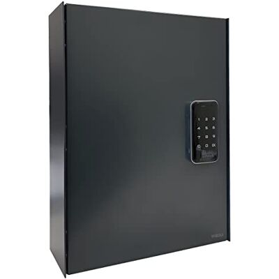 ARREGUI Keypro PLPRO44 Schlüsselschrank mit 44 Haken, elektronisches Schloss mit Tastatur, Sicherheitsbox aus Stahl für 44 Schlüssel, einfache Wandmontage, 40 x 30 x 10 cm, Anthrazitgrau ARREGUI Keypro PLPRO44 Schlüsselschrank mit 44 Haken, elektronisches Schloss mit Tastatur, Sicherheitsbox aus Stahl für 44 Schlüssel, einfache Wandmontage, 40 x 30 x 10 cm, Anthrazitgrau