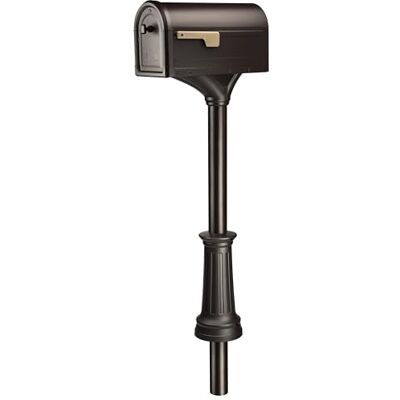 ARCHITECTURAL MAILBOXES 7980RZ Roxbury Mailbox Kit, Rubbed Bronze, L ARCHITECTURAL MAILBOXES 7980RZ Roxbury Mailbox Kit, Rubbed Bronze, L