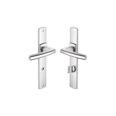 VACHETTE Aluminium Chrom Velvet Türgriff auf Platte - Türart VACHETTE Aluminium Chrom Velvet Türgriff auf Platte - Türart