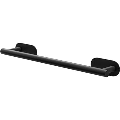 Amig Selbstklebender Badetuchhalter Mod. Ea-1 Wandhalterung für Handtücher Klebebefestigung ohne Schrauben 400 x Ø19 x 70 x 45 mm Edelstahl Matt Schwarz Amig Selbstklebender Badetuchhalter Mod. Ea-1 Wandhalterung für Handtücher Klebebefestigung ohne Schrauben 400 x Ø19 x 70 x 45 mm Edelstahl Matt Schwarz