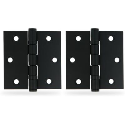 Amig Pack von 2 abnehmbaren Scharnieren 3'' x 3'' (76 x 76 x 2 mm) Edelstahl 18/8 Schwarz Mit flachem Abschluss Mit quadratischer Ecke Amig Pack von 2 abnehmbaren Scharnieren 3'' x 3'' (76 x 76 x 2 mm) Edelstahl 18/8 Schwarz Mit flachem Abschluss Mit quadratischer Ecke