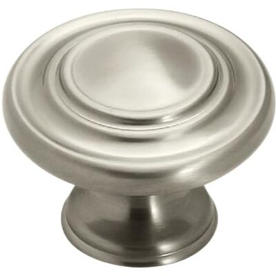 Amerock Inspirationen Drei Ring ER Knopf, 1–3/8, 10, Satin / Nickelfarben, Amerock Inspirationen Drei Ring ER Knopf, 1–3/8, 10, Satin / Nickelfarben,