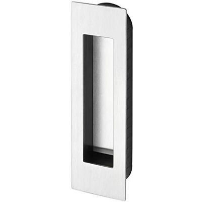 MARCHESI Schiebetürmuschel eckig 155 x 45 x 2 mm Edelstahl matt Einlassmaß 150 x 40 x 19 mm MARCHESI Schiebetürmuschel eckig 155 x 45 x 2 mm Edelstahl matt Einlassmaß 150 x 40 x 19 mm