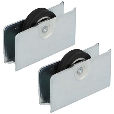 Amig Laufrolle für Schiebefenster Set mit 2 Stück Größe 45 x 25 mm Metallgehäuse mit Kugellager Für Schiebefenster geeignet Verzinkter Stahl Mod. COR16 Amig Laufrolle für Schiebefenster Set mit 2 Stück Größe 45 x 25 mm Metallgehäuse mit Kugellager Für Schiebefenster geeignet Verzinkter Stahl Mod. COR16