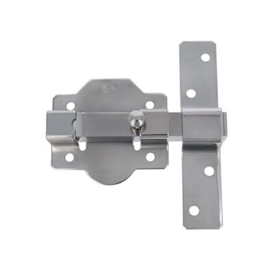 Amig Klappschloss für Eingangs- oder Hintertüren Mod. 1P 88 x 131 mm Hohe Sicherheit Schloss ohne Schlüssel Stahl silber Amig Klappschloss für Eingangs- oder Hintertüren Mod. 1P 88 x 131 mm Hohe Sicherheit Schloss ohne Schlüssel Stahl silber