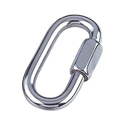 Merriway Bulk Hardware bh04987 Quick Link Karabiner, 316 Marine Grade Edelstahl M6 – Silber, 2 Stück Merriway Bulk Hardware bh04987 Quick Link Karabiner, 316 Marine Grade Edelstahl M6 – Silber, 2 Stück