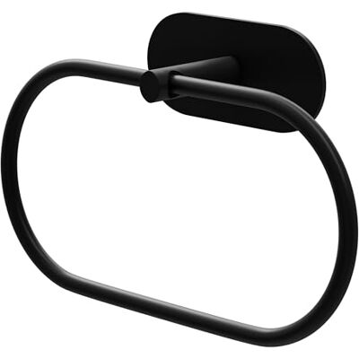 Amig Selbstklebender Badetuchhalter Mod. Ea-2 Wandhalterung für Handtücher Klebebefestigung ohne Schrauben 205 x 125 mm Edelstahl Matt Schwarz Amig Selbstklebender Badetuchhalter Mod. Ea-2 Wandhalterung für Handtücher Klebebefestigung ohne Schrauben 205 x 125 mm Edelstahl Matt Schwarz