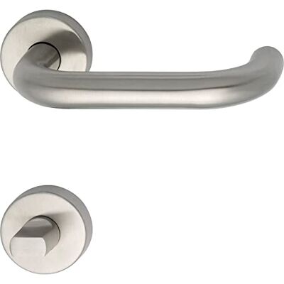 MARCHESI Drückergarnitur HARMONIE auf Rosette WC, 38-45, Edelstahl matt MARCHESI Drückergarnitur HARMONIE auf Rosette WC, 38-45, Edelstahl matt