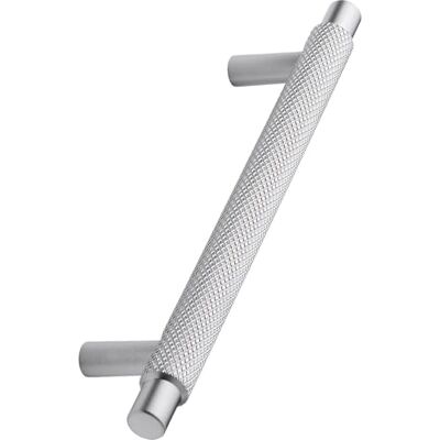 Furnipart Griff Manor LA 128mm, Möbelgriff Breite 182mm, Zinkdruckguss Edelstahl Effekt Furnipart Griff Manor LA 128mm, Möbelgriff Breite 182mm, Zinkdruckguss Edelstahl Effekt