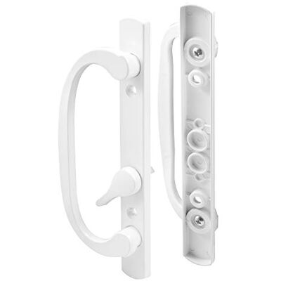 PRiME C 1280 Mortise-Style Sliding Door Handle Set – Replace Old or Damaged Door Handles Quickly and Easily –for Right- or Left-Handed Doors White Diecast, 3-15/16” Mounting Holes PRiME C 1280 Mortise-Style Sliding Door Handle Set – Replace Old or Damaged Door Handles Quickly and Easily –for Right- or Left-Handed Doors White Diecast, 3-15/16” Mounting Holes