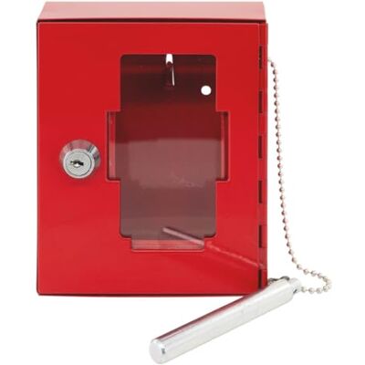 BURG-WÄCHTER Notschlüsselbox mit Glasbruchstift, 1 Haken, 2 Schlüssel, für Notfälle, Stahlblechgehäuse, EMG 6165, Kaminrot (RAL 3002) BURG-WÄCHTER Notschlüsselbox mit Glasbruchstift, 1 Haken, 2 Schlüssel, für Notfälle, Stahlblechgehäuse, EMG 6165, Kaminrot (RAL 3002)