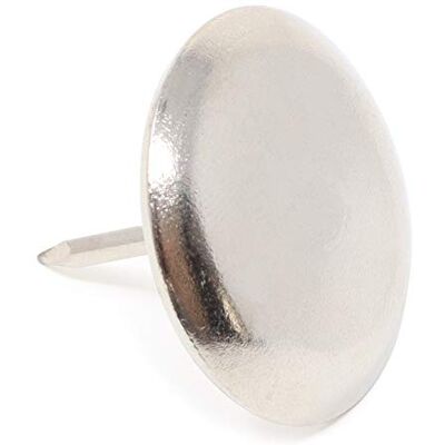 Adsamm ® / 4 x Metallgleiter mit Nagel / Silber / Ø 35 mm / rund / Möbelgleiter mit Nagel Adsamm ® / 4 x Metallgleiter mit Nagel / Silber / Ø 35 mm / rund / Möbelgleiter mit Nagel
