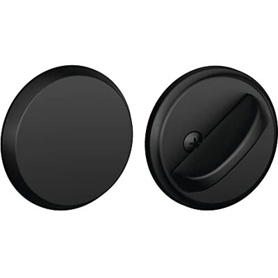 SCHLAGE B81622 Standard-Verkleidung Einseitiger Riegel, ohne Schlüssel, höchste Sicherheit im Wohnbereich, Mattes Schwarz, Single thumbturn SCHLAGE B81622 Standard-Verkleidung Einseitiger Riegel, ohne Schlüssel, höchste Sicherheit im Wohnbereich, Mattes Schwarz, Single thumbturn