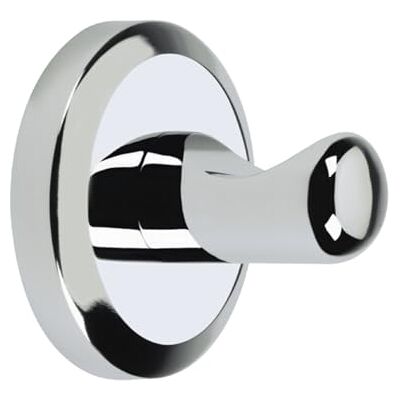 Bristan Einzelhaken für Bademantel – Verchromt aus Messing, 100% Messing, J-förmig, Wandmontage, Modern, Chrome, 1 Wandhaken Bristan Einzelhaken für Bademantel – Verchromt aus Messing, 100% Messing, J-förmig, Wandmontage, Modern, Chrome, 1 Wandhaken
