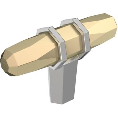 Amerock Schrankknauf Golden Champagner/poliertes Chrom 64 mm Länge London 1 Packung Schubladenknauf Schrankbeschläge Amerock Schrankknauf Golden Champagner/poliertes Chrom 64 mm Länge London 1 Packung Schubladenknauf Schrankbeschläge