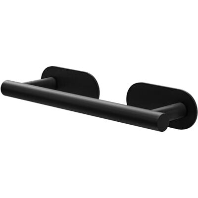 Amig Selbstklebender Badetuchhalter Mod. Ea-1 Wandhalterung für Handtücher Klebebefestigung ohne Schrauben 230 x Ø19 x 70 x 45 mm Edelstahl Matt Schwarz Amig Selbstklebender Badetuchhalter Mod. Ea-1 Wandhalterung für Handtücher Klebebefestigung ohne Schrauben 230 x Ø19 x 70 x 45 mm Edelstahl Matt Schwarz