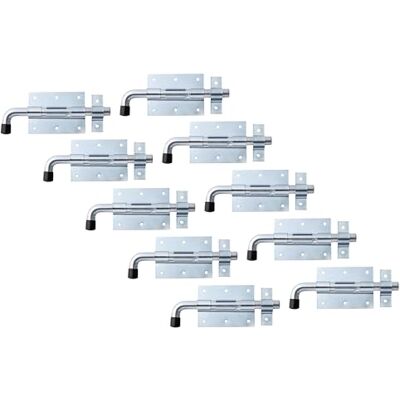Alberts 863517 Bolzenriegel mit rundem Griff und befestigter Schlaufe galvanisch blau verzinkt Platte 90 x 67 mm Bolzen- 13,5 mm Gesamtlänge 165 mm 10er Set Alberts 863517 Bolzenriegel mit rundem Griff und befestigter Schlaufe galvanisch blau verzinkt Platte 90 x 67 mm Bolzen- 13,5 mm Gesamtlänge 165 mm 10er Set