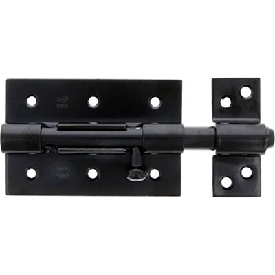 Amig Türriegel aus Stahl Bolzenriegel Mod. 454 Türschloss in Schwarz Torschlossriegel Türschieber Maße: 120 x 67 Aufschraubschloss Geeignet für Türen Amig Türriegel aus Stahl Bolzenriegel Mod. 454 Türschloss in Schwarz Torschlossriegel Türschieber Maße: 120 x 67 Aufschraubschloss Geeignet für Türen