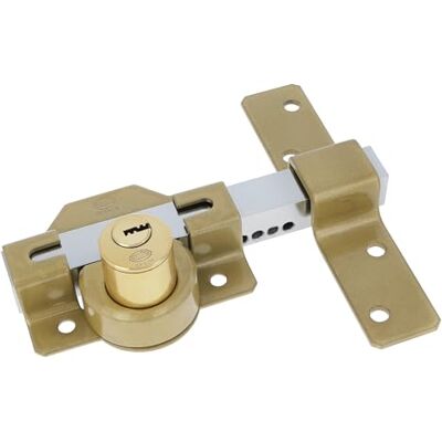 Amig Türschloss 88 x 153 mm Mit rundem Sicherheitszylinder 34 mm Innenzylinder Enthält 5-Punkt-Schlüssel Martelé-fertiger Stahl Amig Türschloss 88 x 153 mm Mit rundem Sicherheitszylinder 34 mm Innenzylinder Enthält 5-Punkt-Schlüssel Martelé-fertiger Stahl