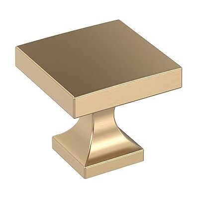 Amerock 10BX37024CZ Schrankknauf, Champagner-Bronze, 27 mm Länge, 10 Stück, Sockel, Möbelbeschläge Amerock 10BX37024CZ Schrankknauf, Champagner-Bronze, 27 mm Länge, 10 Stück, Sockel, Möbelbeschläge