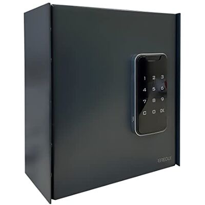 ARREGUI Keypro PLPRO14 Schlüsselschrank mit 14 Haken, elektronisches Schloss mit Tastatur, Sicherheitsbox aus Stahl für 14 Schlüssel, einfache Wandmontage, 22 x 20 x 10 cm, Anthrazitgrau ARREGUI Keypro PLPRO14 Schlüsselschrank mit 14 Haken, elektronisches Schloss mit Tastatur, Sicherheitsbox aus Stahl für 14 Schlüssel, einfache Wandmontage, 22 x 20 x 10 cm, Anthrazitgrau