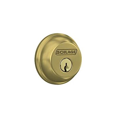 SCHLAGE Lock Company Riegelriegel, Einzelzylinder, Messing satiniert (B60 N 608) SCHLAGE Lock Company Riegelriegel, Einzelzylinder, Messing satiniert (B60 N 608)