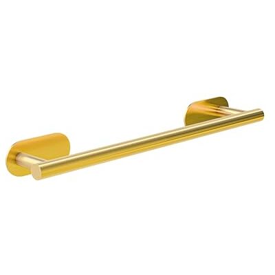 Amig Selbstklebender Badetuchhalter Mod. Ea-1 Wandhalterung für Handtücher Klebebefestigung ohne Schrauben 400 x Ø19 x 70 x 45 mm Edelstahl Matt Gold Amig Selbstklebender Badetuchhalter Mod. Ea-1 Wandhalterung für Handtücher Klebebefestigung ohne Schrauben 400 x Ø19 x 70 x 45 mm Edelstahl Matt Gold