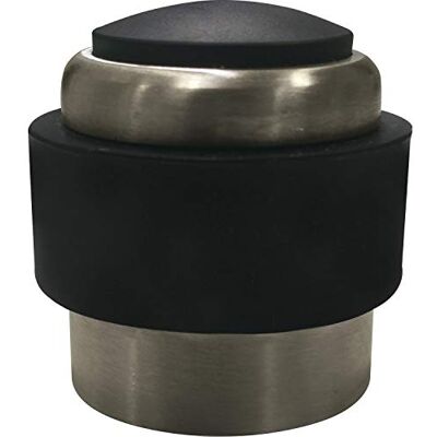 MARCHESI Boden- und Wandtürpuffer, Gummi schwarz ø 35 mm, Edelstahl MARCHESI Boden- und Wandtürpuffer, Gummi schwarz ø 35 mm, Edelstahl
