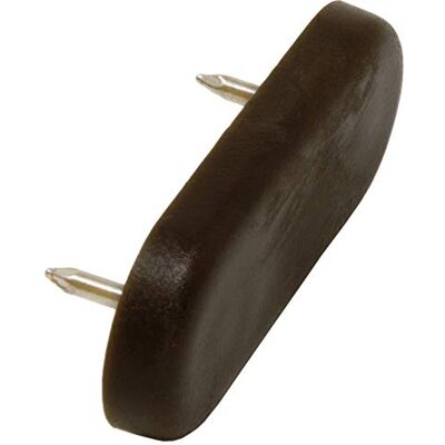 Adsamm ® / 16 x Kunststoffgleiter mit 2-Nägel / Braun / 18x44 mm / rechteckig / Möbelgleiter mit Nagel / Möbel- und Bodengleiter Adsamm ® / 16 x Kunststoffgleiter mit 2-Nägel / Braun / 18x44 mm / rechteckig / Möbelgleiter mit Nagel / Möbel- und Bodengleiter