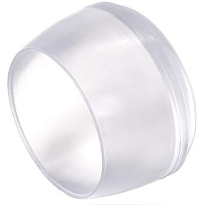 Adsamm ® / 16 x Stuhlbeinkappen/Transparent/ø 23-24 mm/Rund/Schutzkappen für Stuhlbeine/Rohrkappen für runde Sesselfüße Adsamm ® / 16 x Stuhlbeinkappen/Transparent/ø 23-24 mm/Rund/Schutzkappen für Stuhlbeine/Rohrkappen für runde Sesselfüße
