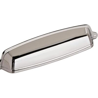 Amerock Schrankgriff, poliertes Chrom, 128 mm, Mitte zu Mitte, Statur, 1 Stück, Schubladengriff, Schrankbeschläge Amerock Schrankgriff, poliertes Chrom, 128 mm, Mitte zu Mitte, Statur, 1 Stück, Schubladengriff, Schrankbeschläge