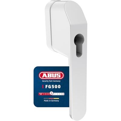 Abus abschließbarer Fenstergriff FG500 HZ für Profil-Halbzylinder Kindersicherung & Einbruchschutz für Fenster, ideal für Schließanlagen vorbereitet zur Aufnahme eines Halbzylinders Weiß Abus abschließbarer Fenstergriff FG500 HZ für Profil-Halbzylinder Kindersicherung & Einbruchschutz für Fenster, ideal für Schließanlagen vorbereitet zur Aufnahme eines Halbzylinders Weiß